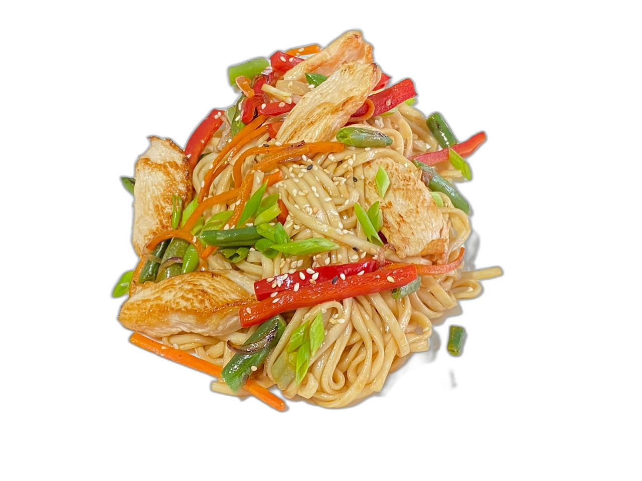 Удон с курицей